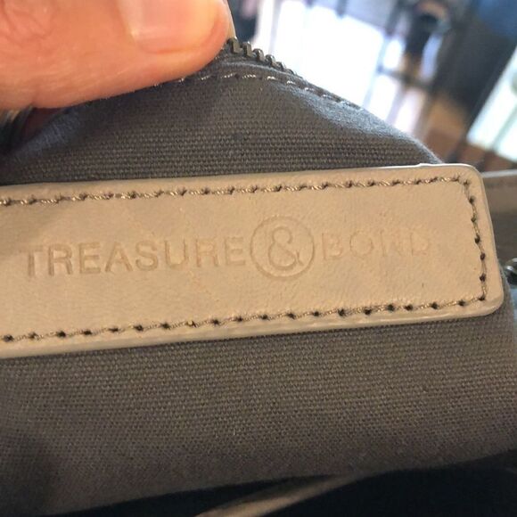 Treasure and Bond suede and leather purse - Picture 9 of 16